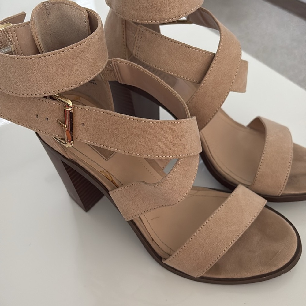 Tan heels.